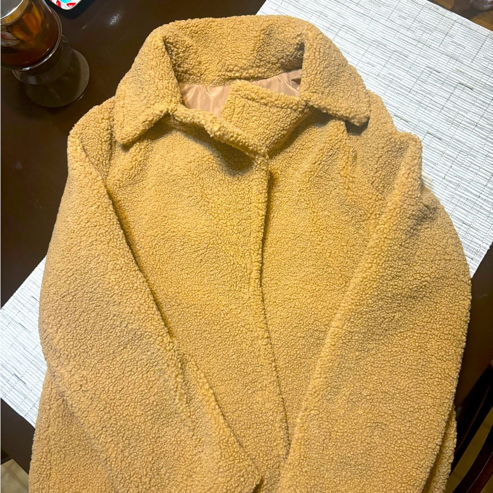 Teddy bear jacket women’s size large tags are missing never worn